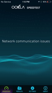 Testing our connection speeds without the LTTE booster deployed. No service at all!!!