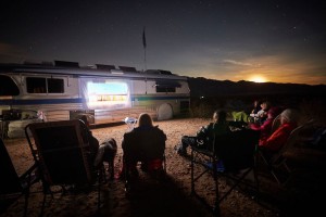Using HDMI-out from an iPad or other device lets you share your streaming content on any big screen - including using a projector to host an outdoor movie night!