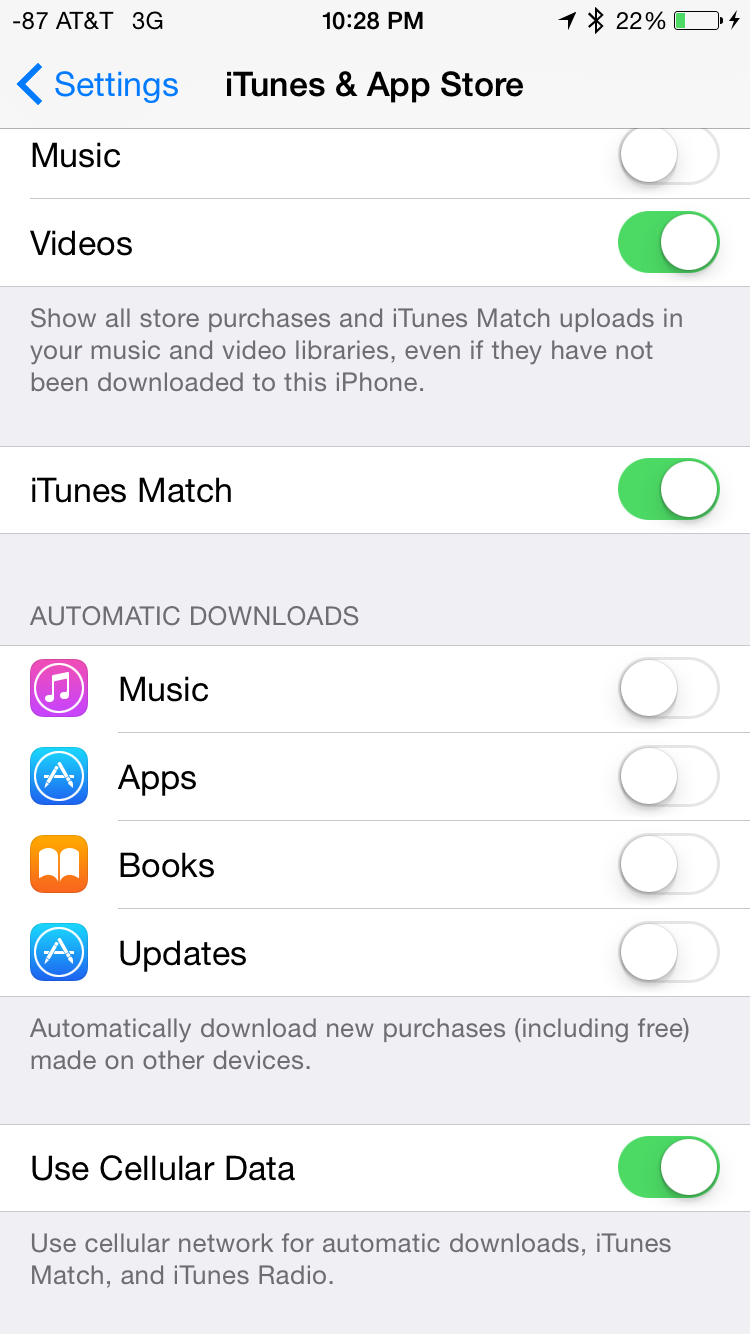 The "Automatic Download" settings apply only to app updates, NOT iOS updates.