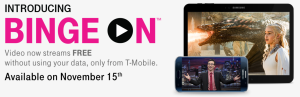 T-Mobile's "Binge On" is now baked into the T-Mobile One plan, and it will cost you $3/day to turn it off.