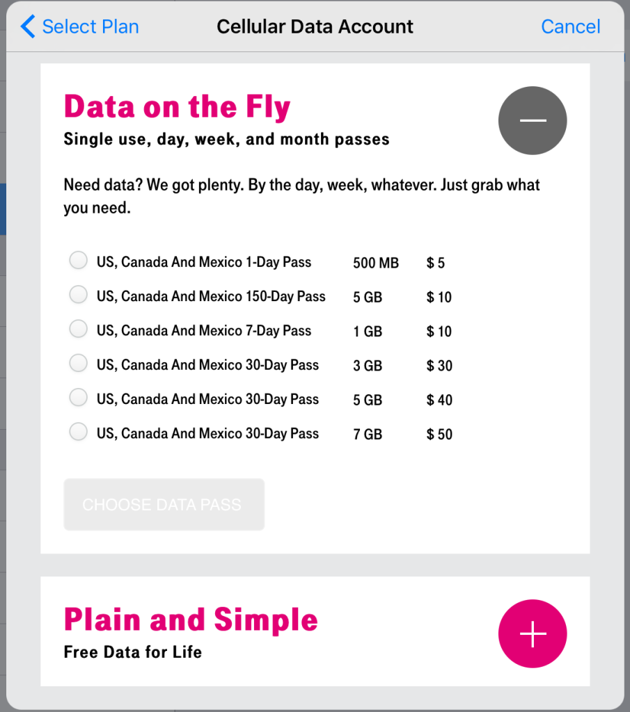 T-Mobile's Apple SIM plan offerings are easy to sign up for - including "Free Data for Life".