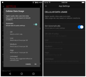 The new Netflix App Settings control panel on iOS and Android will let you better manage a limited data bucket, or take advantage of HD glory with an unlimited data plan.