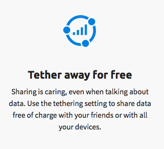 Great to see more prepaid options with tethering included!