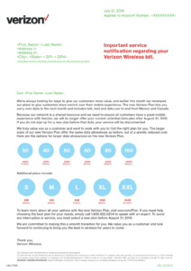 Verizon-HighUsage-Letter The letter Verizon sent out makes it seem as if all unlimited data plans are being canceled on August 31st. This is NOT the case. (Click for a larger view)