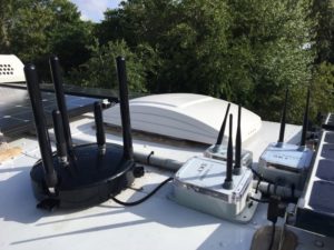 Winegard ConnecT 4G1 Installed next to WiFiRanger SkyPro and Sky2