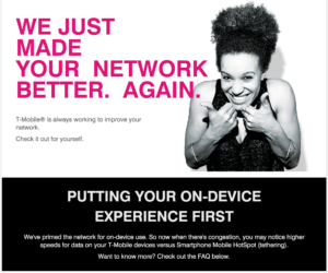 "Better" - unless your primary usage of your T-Mobile plan is for tethering, that is.