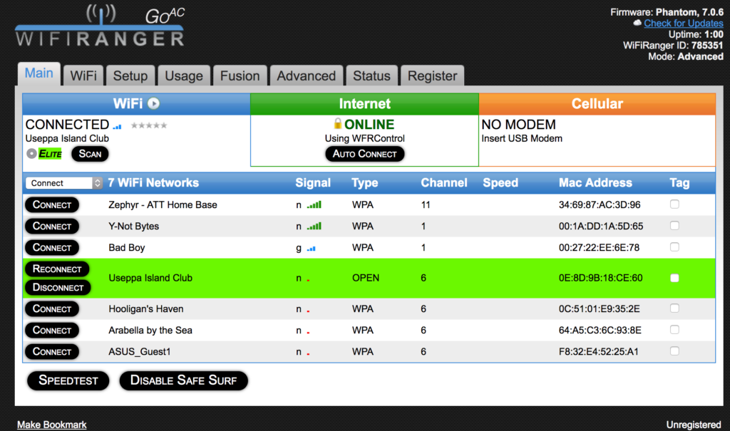 WiFiRanger-Dashboard WiFiRanger Dashboard screenshot