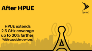 Sprint is claiming up to a 30% increase in range thanks to HPUE technology.