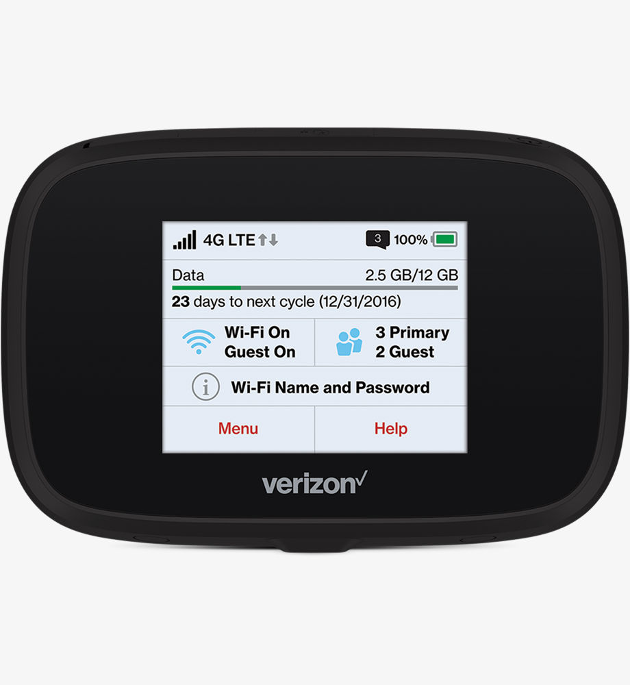 Verizon Jetpack Pantech MHS291L 4G Mobile Hotspot