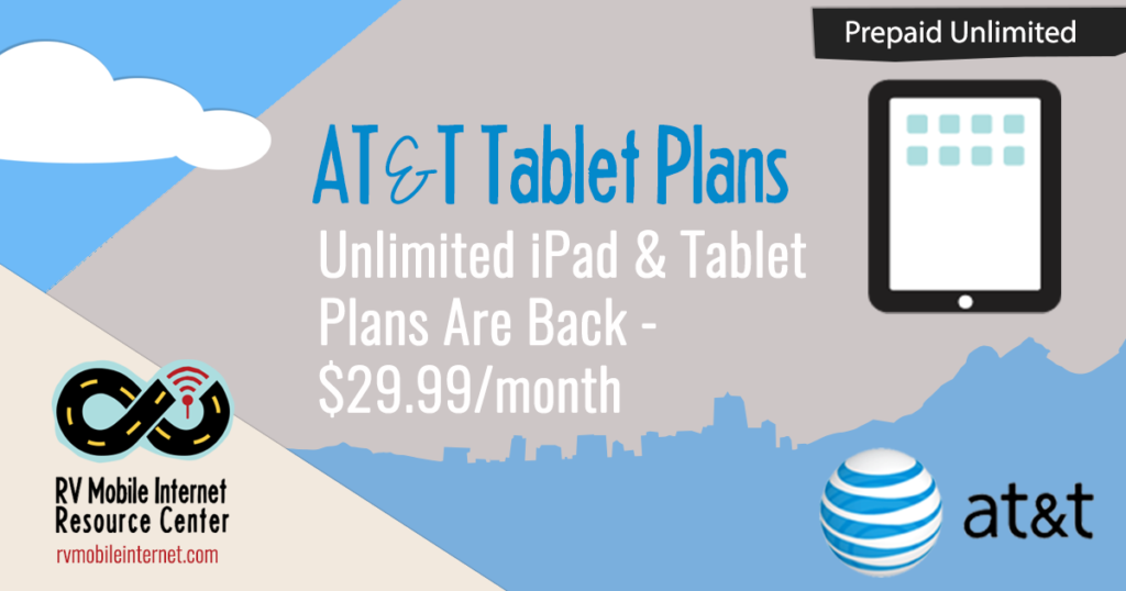 AT&T Brings Back Unlimited Tablet Plan for 29.99/month Mobile