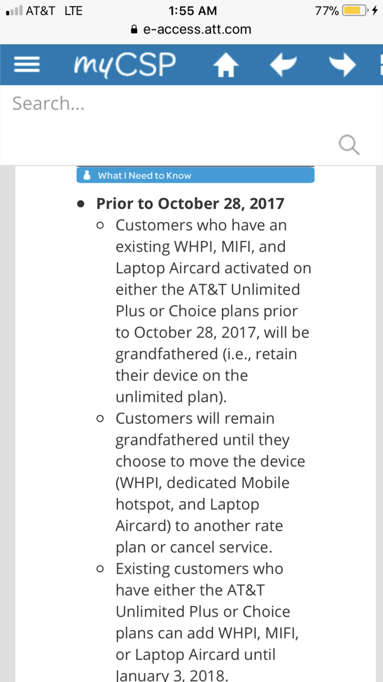 AT&T Mobile Hotspots "No Longer Eligible" for Unlimited Data Plans
