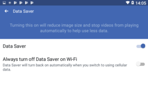 Android Facebook App Data Saver