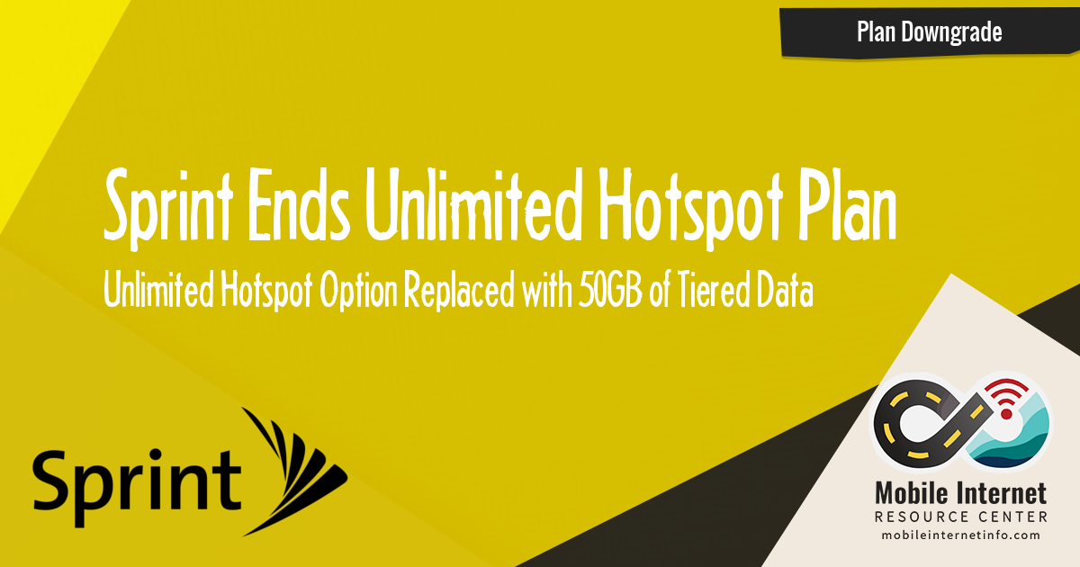 Sprint Replaces Unlimited Hotspot Plan With 50gb Of Tiered Data