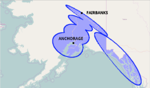 HughesNetGen5 Satellite Coverage map