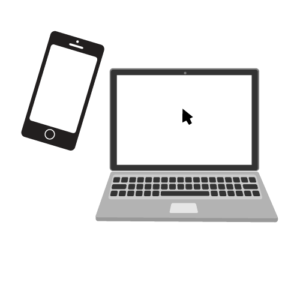 smartphone and laptop icons