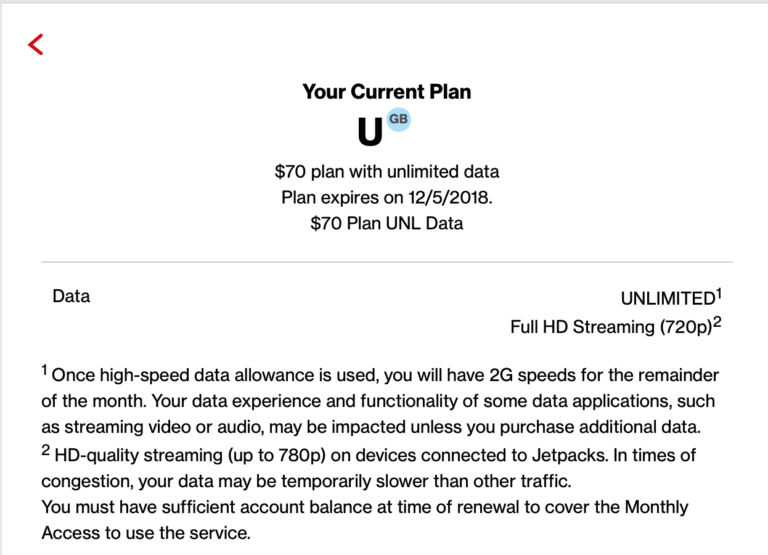 Verizon Prepaid Unlimited Data Hotspot Jetpack Plan (pUDP) Legacy