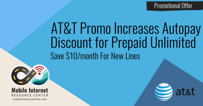 AT&T Offers $20 AutoPay Discount on Prepaid Unlimited Plans - Limited ...