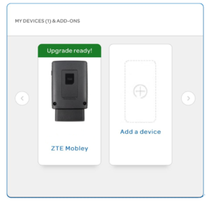 Screenshot of Mobley upgrade option on AT&T website
