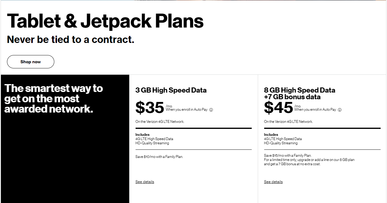 Verizon Prepaid Unlimited Data Hotspot Jetpack Plan (pUDP) - Mobile  Internet Resource Center