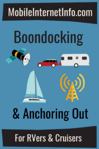 Boondocking and Anchoring Out Mobile Internet Guide