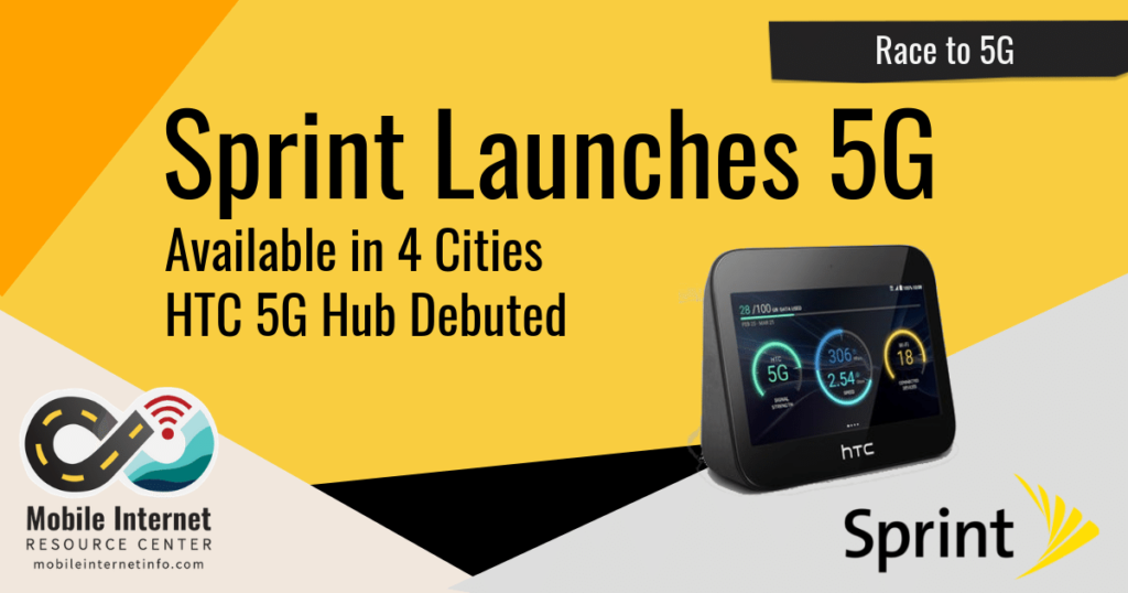 Sprint Rolls Out 5G in Four Cities - Leaps Ahead of AT&T and Verizon in Coverage, Debuts HTC 5G ...