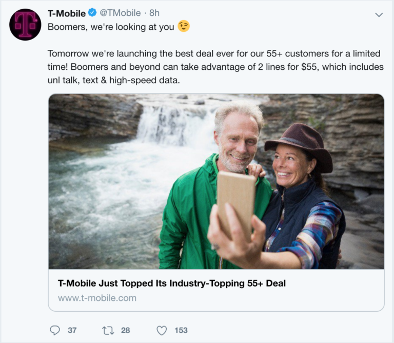 TMobile Introduces Essentials Unlimited 55+ Plan Offering 3 Tiers of