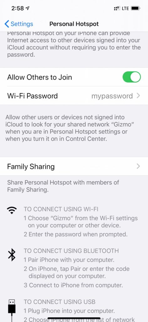 IMG_2487 Enabling personal hotspot on a smartphone to use it as a router