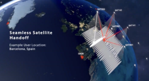 OneWeb Spot Beams map