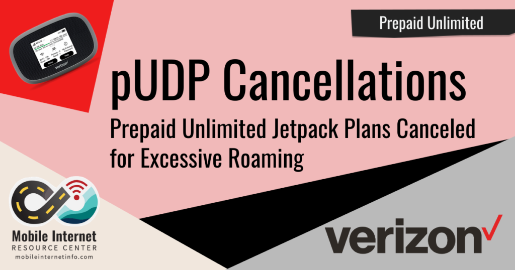 Verizon Canceling Prepaid Unlimited Jetpack Plans for Excessive