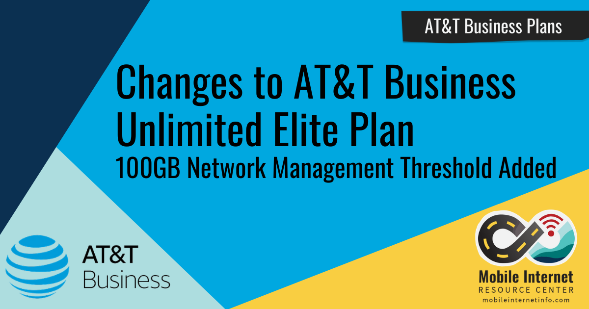 AT&T Adds Network Management at 100GB to Business Unlimited Elite Plan Header