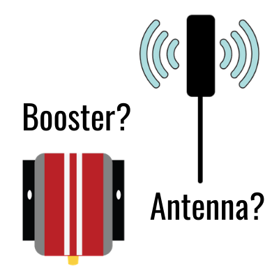 booster vs antenna illustration