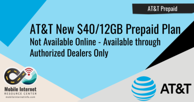 AT&T Prepaid Introduces New 12GB/$40 Plan - Available at Authorized
