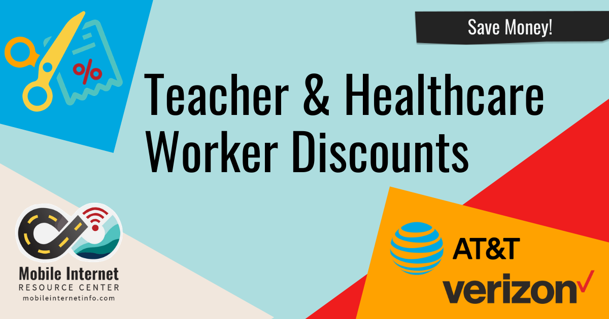 Teacher, Nurse & Doctor Discounts Available On Verizon & AT&T Unlimited Postpaid Accounts Header