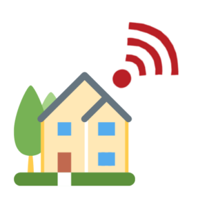 House with a wireless internet connection