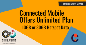 Article Header: Connected Mobile Offers Unlimited Plan with Mobile Hotspot