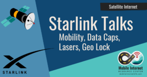 News Header: Starlink Update: SpaceX Talks Mobility, Data Caps, Geo-Locking, Space Lasers, and More