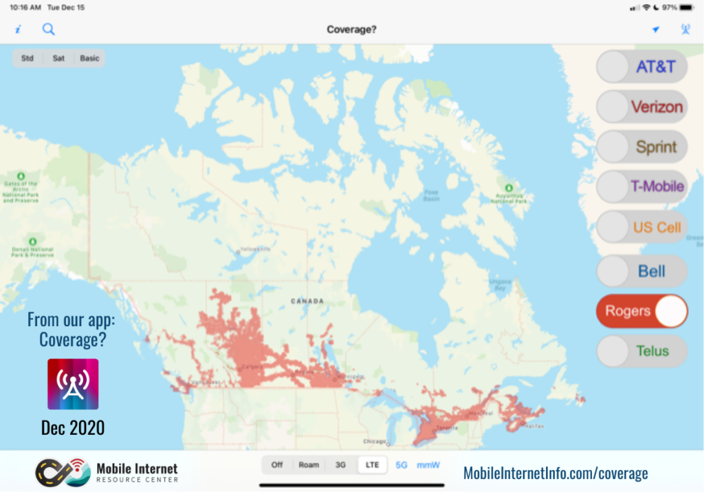 Coverage? App Now Includes Maps for 5G, Canadian Carriers and U.S 