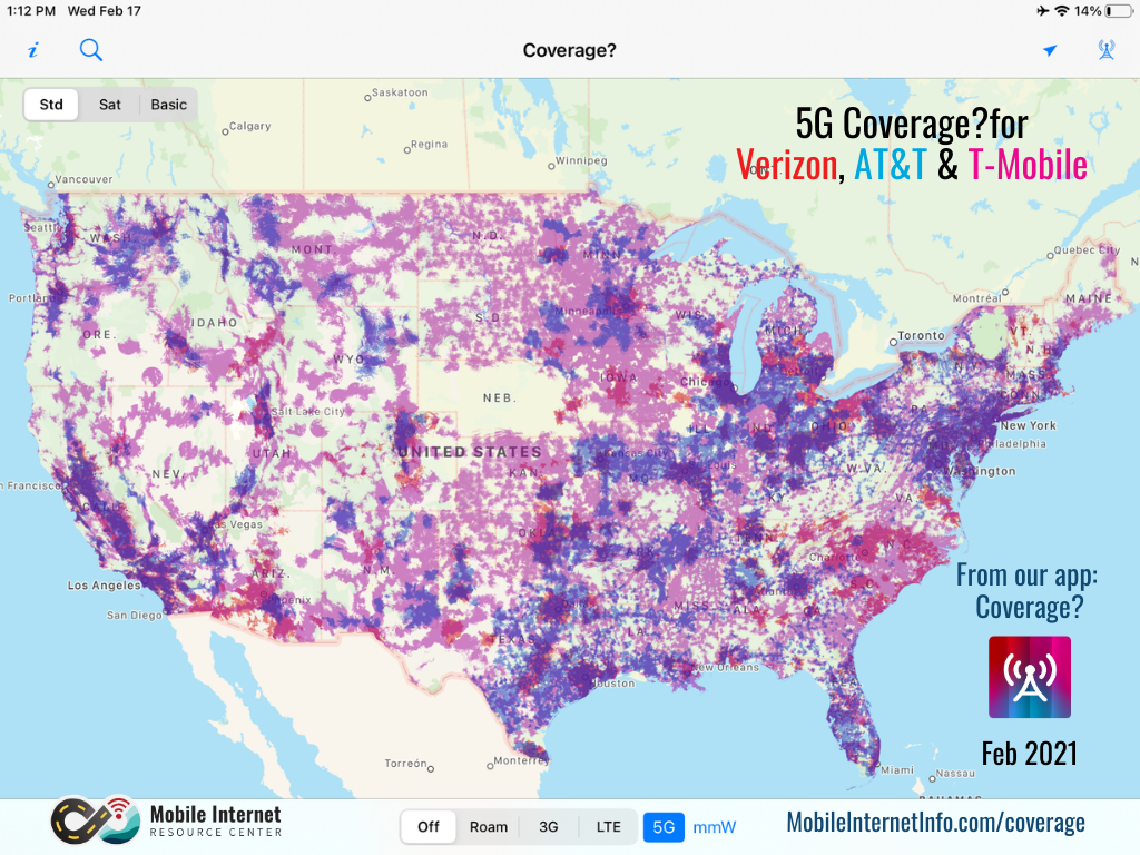 5G Ultra Wideband Coverage Map