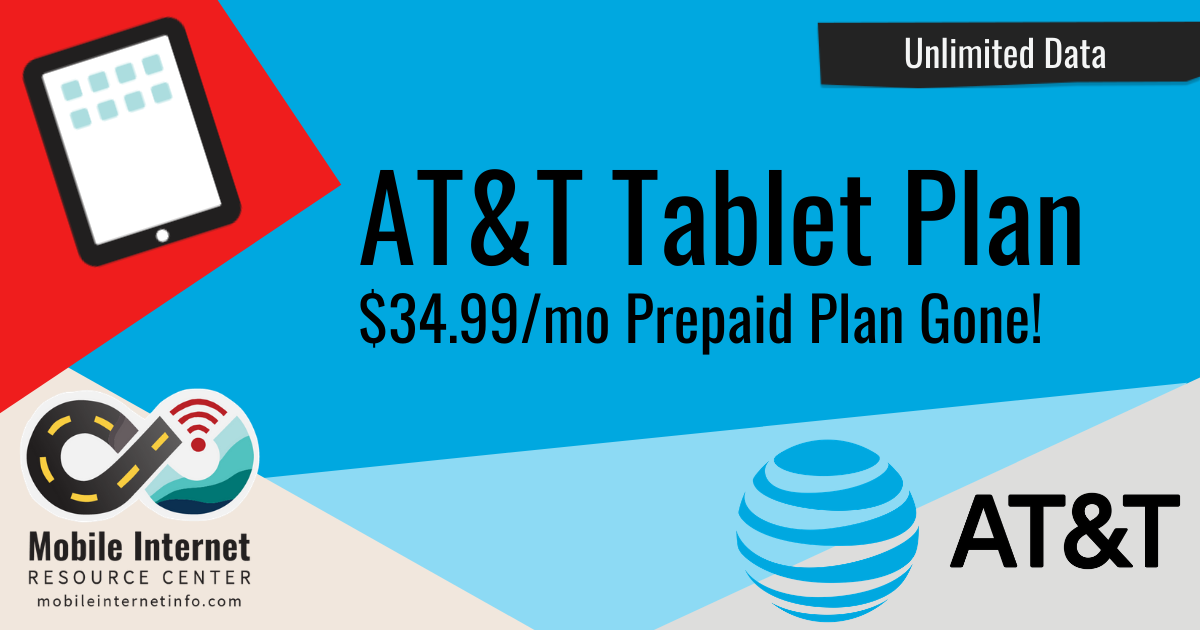 AT&T Pulls Prepaid DataConnect $34.99/Month Unlimited Tablet Plan Story Header