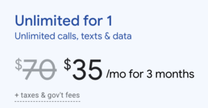 google fi 50 off promo single line