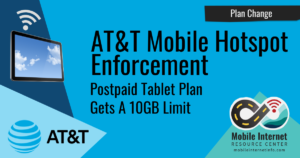News Header: AT&T enforcing 10gb personal hotspot high speed cap on standalone postpaid unlimited tablet plans 1