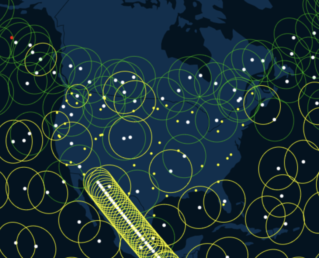 Starlink Tracking Map