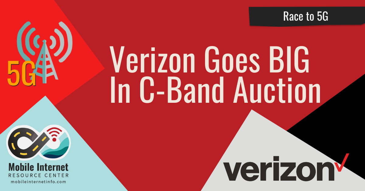 verizon goes big in c band auction future of 5g