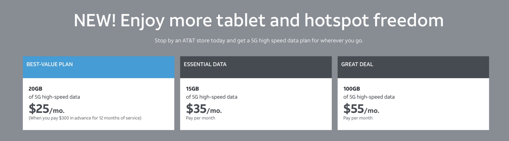 AT&T Prepaid 'Great Deal / Best Value' Plan Now Offers 100GB for 55