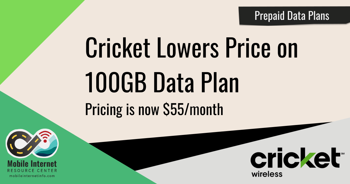 Cricket Wireless Lowers Price on 100GB Simply Data Plan for