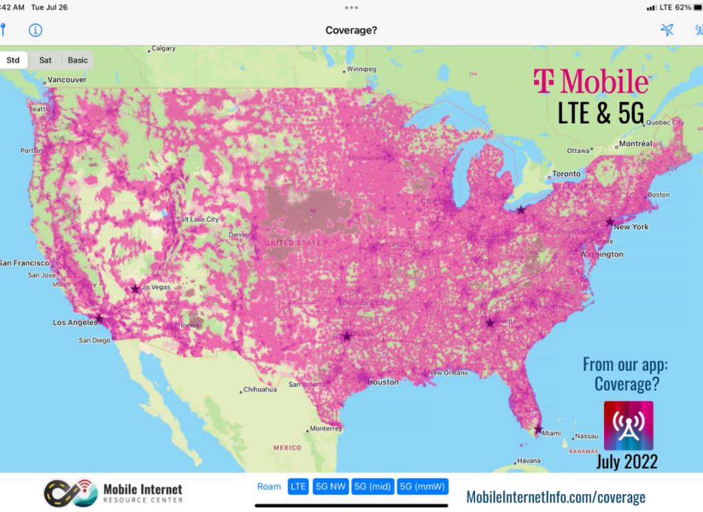 T Mobile LTE and 5G 2