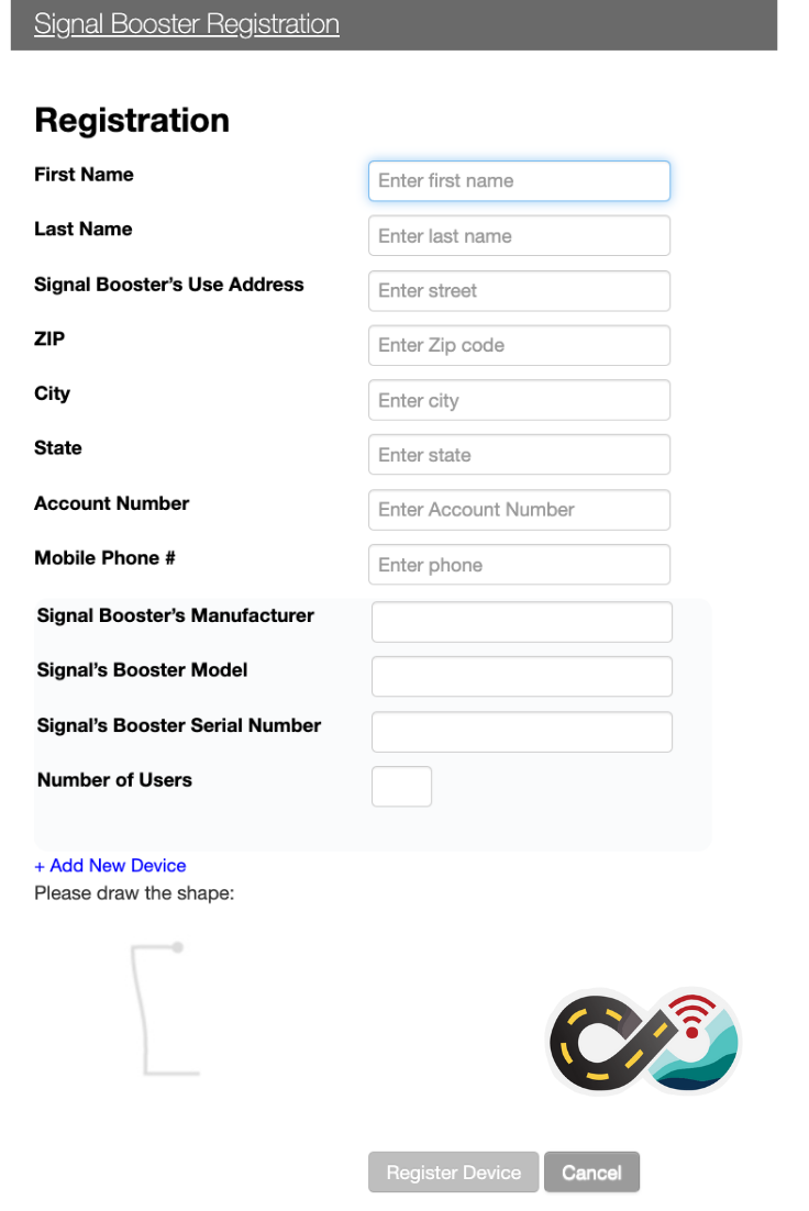 T Mobile signal booster reg