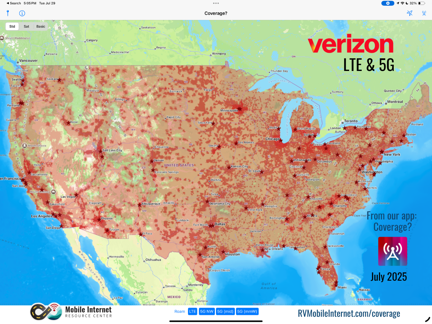 verizon lte and 5g