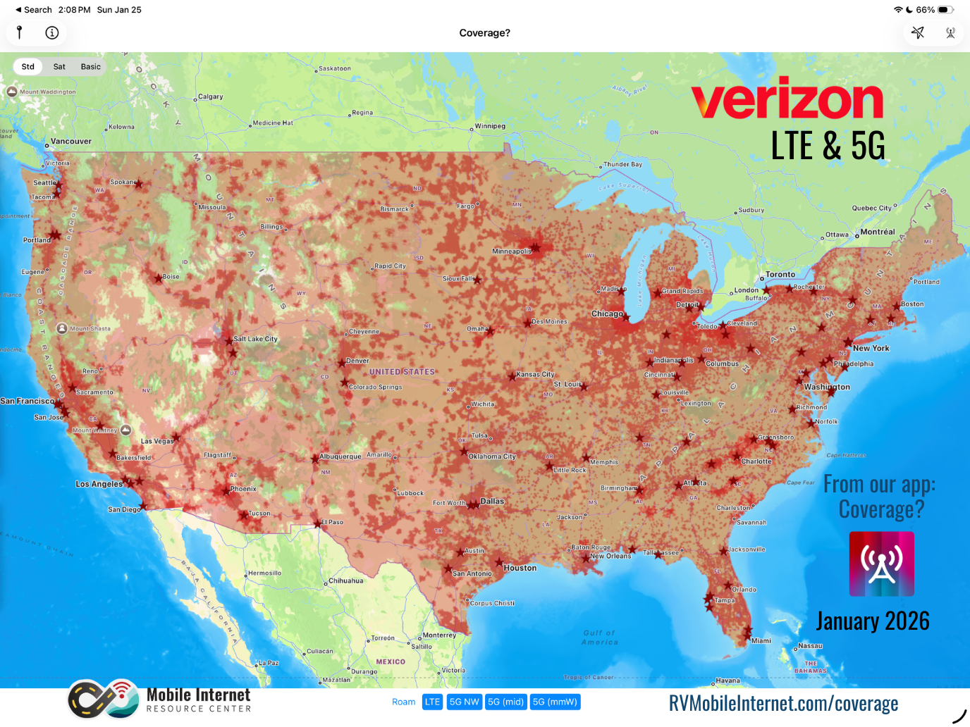 verizon lte and 5g