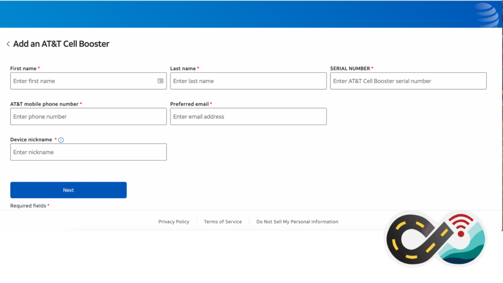 att cell booster interface